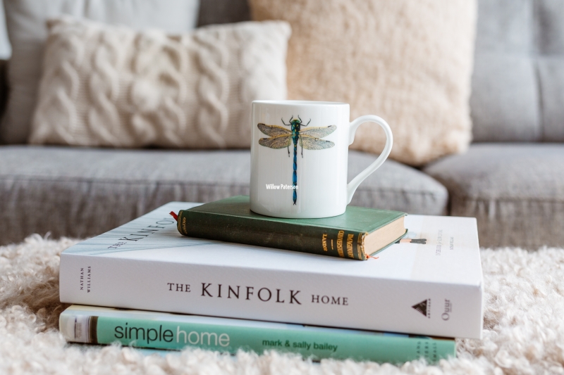 Dragonfly Bone China Mug